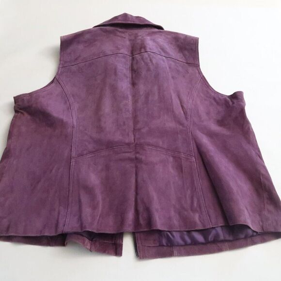 Hal Rubenstein Leather Vest Size 3X - Picture 8 of 12